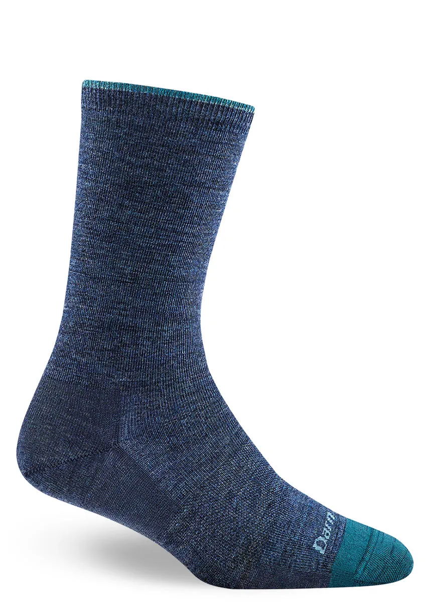 Women's Solid Denim Merino Wool Socks
