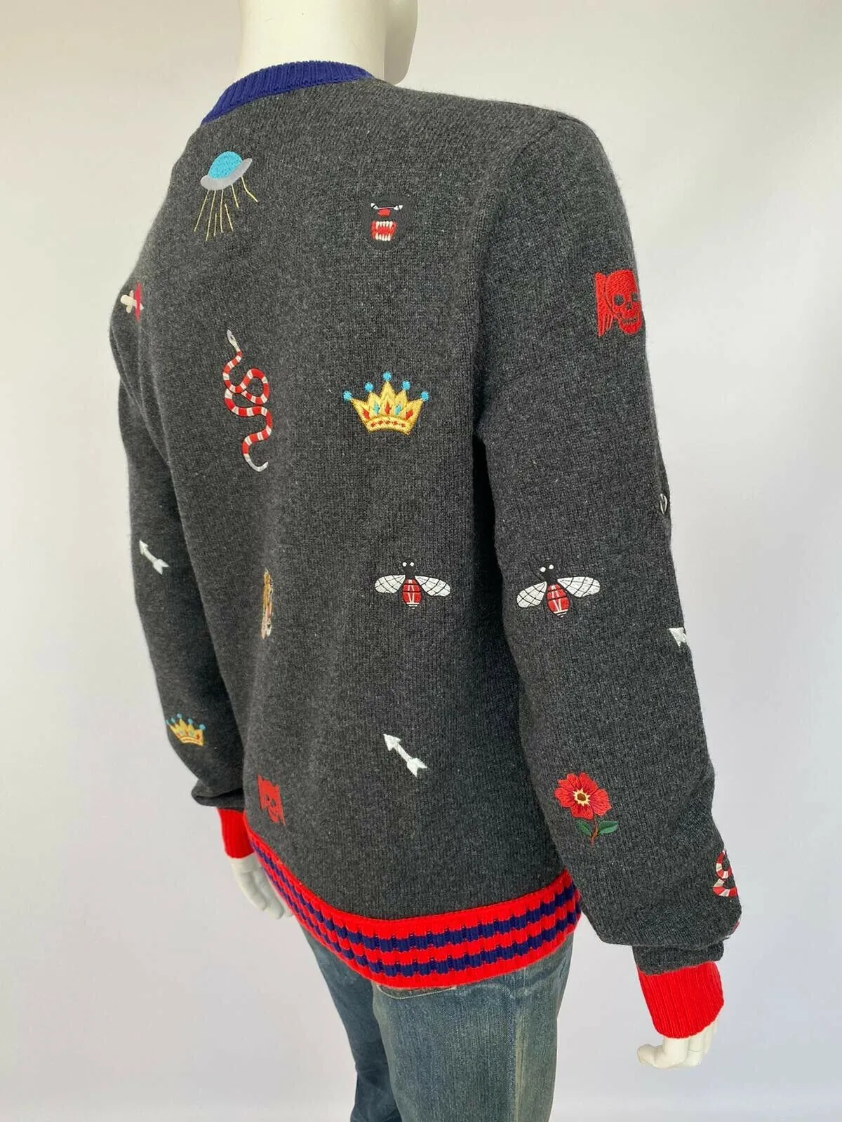 Wool Sweater With Embroideries