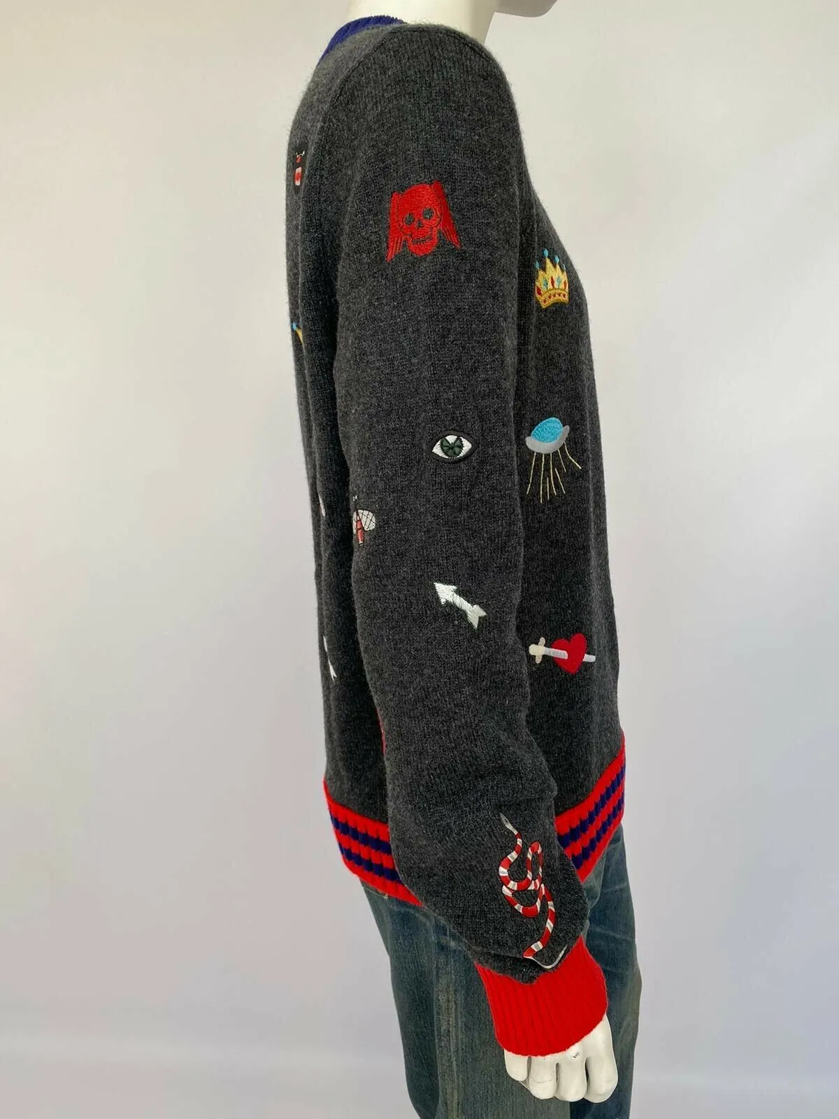 Wool Sweater With Embroideries