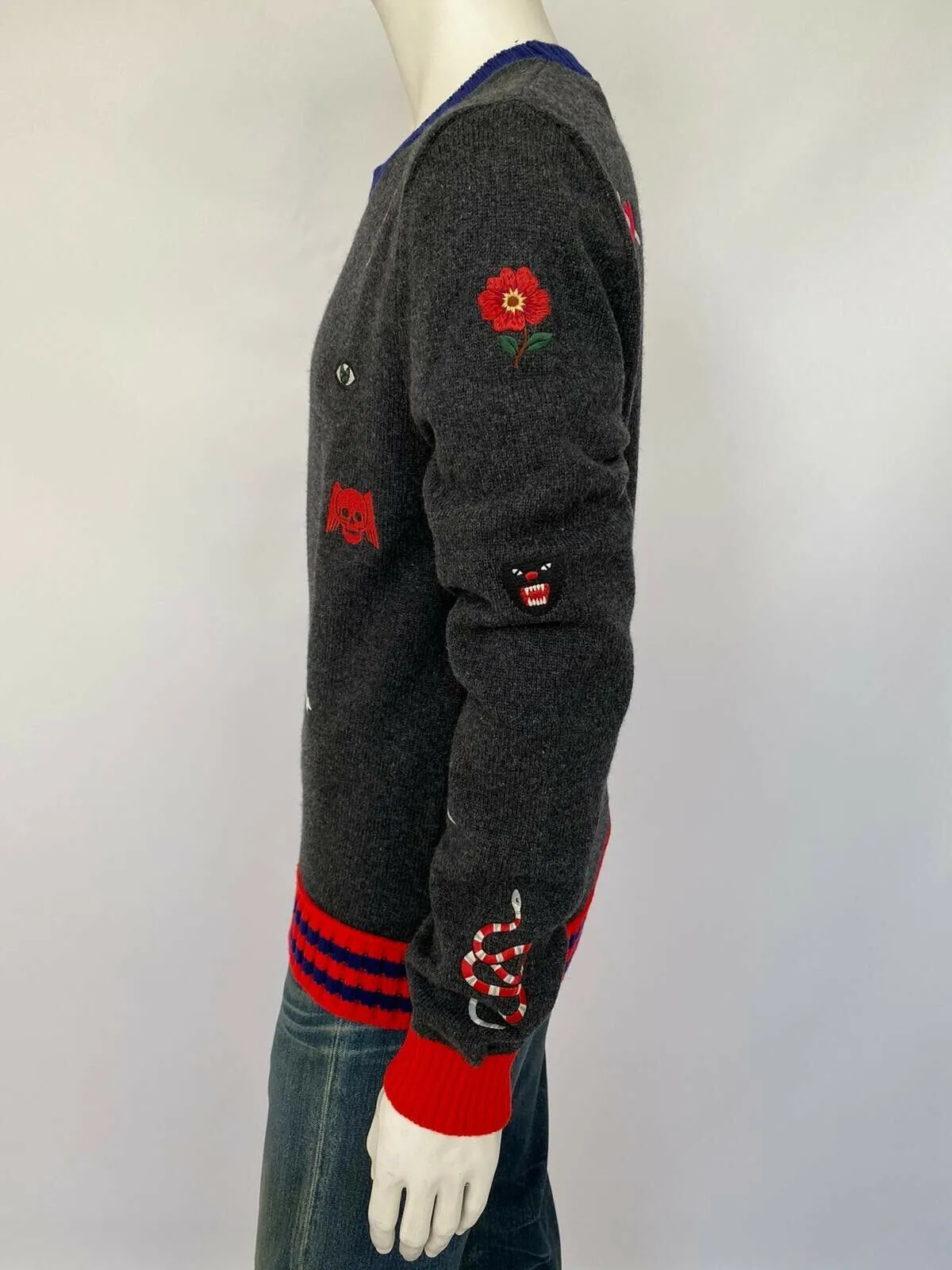Wool Sweater With Embroideries