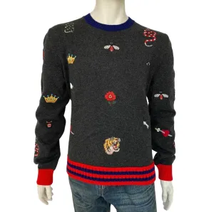 Wool Sweater With Embroideries