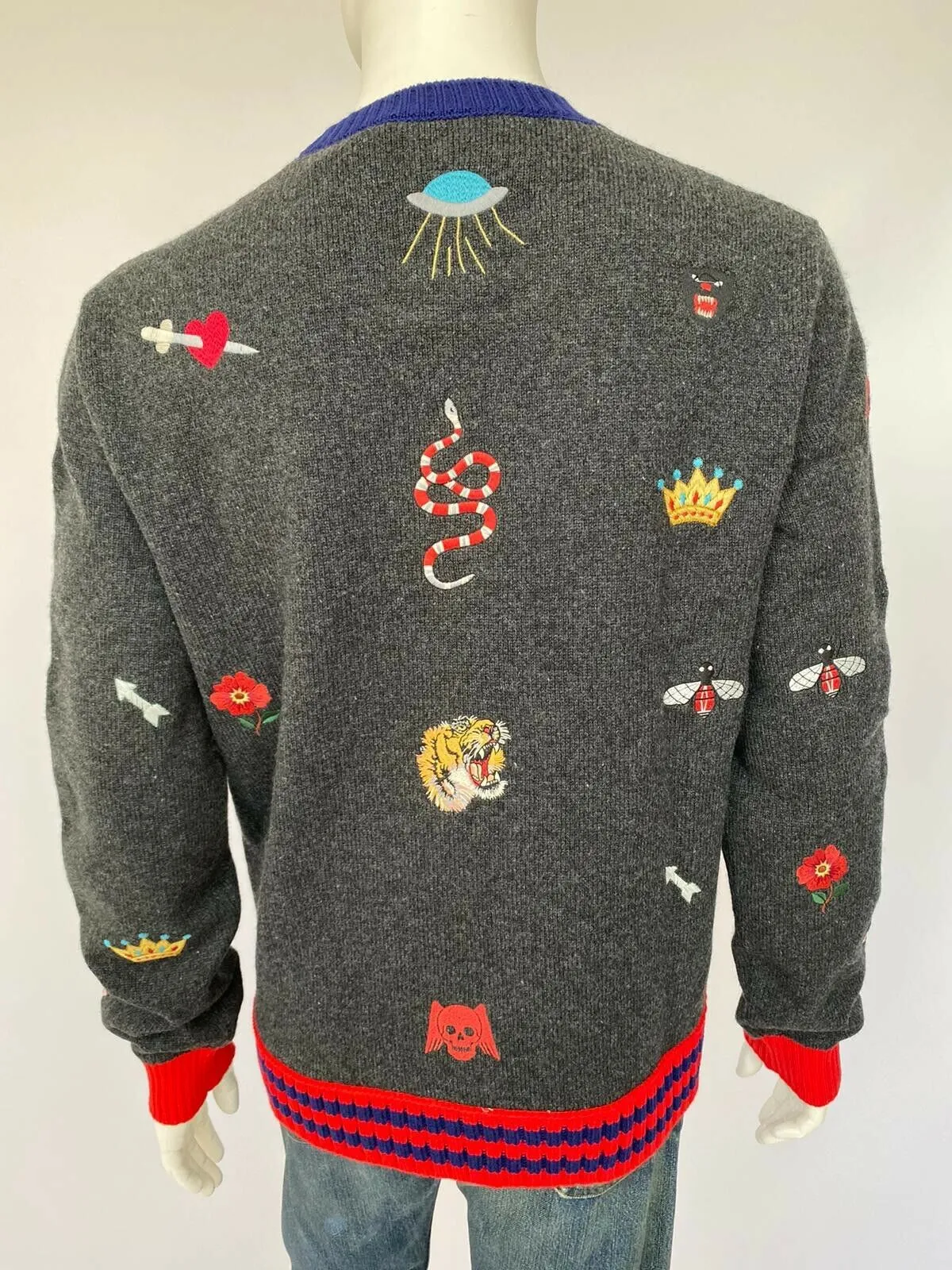 Wool Sweater With Embroideries