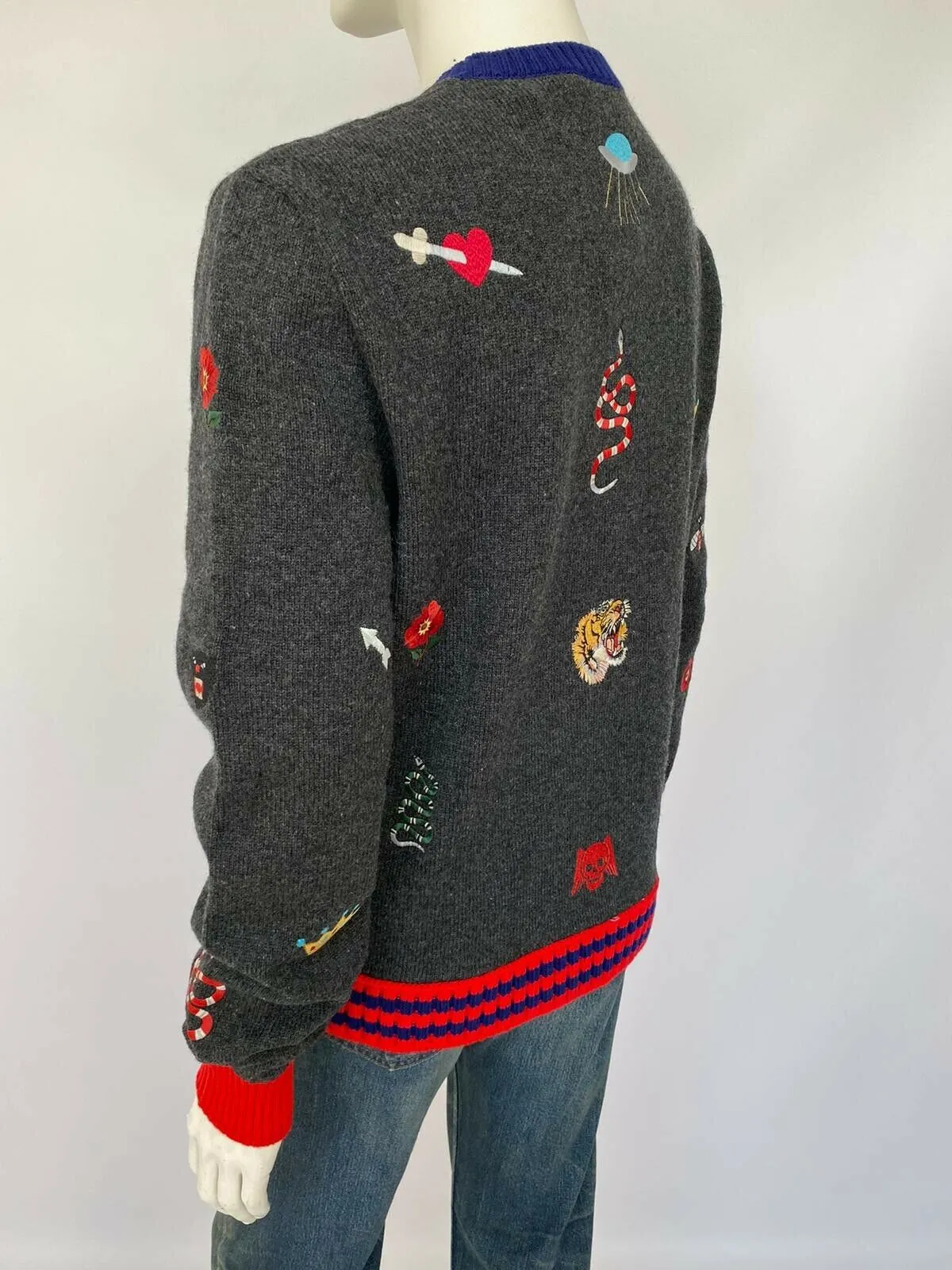 Wool Sweater With Embroideries