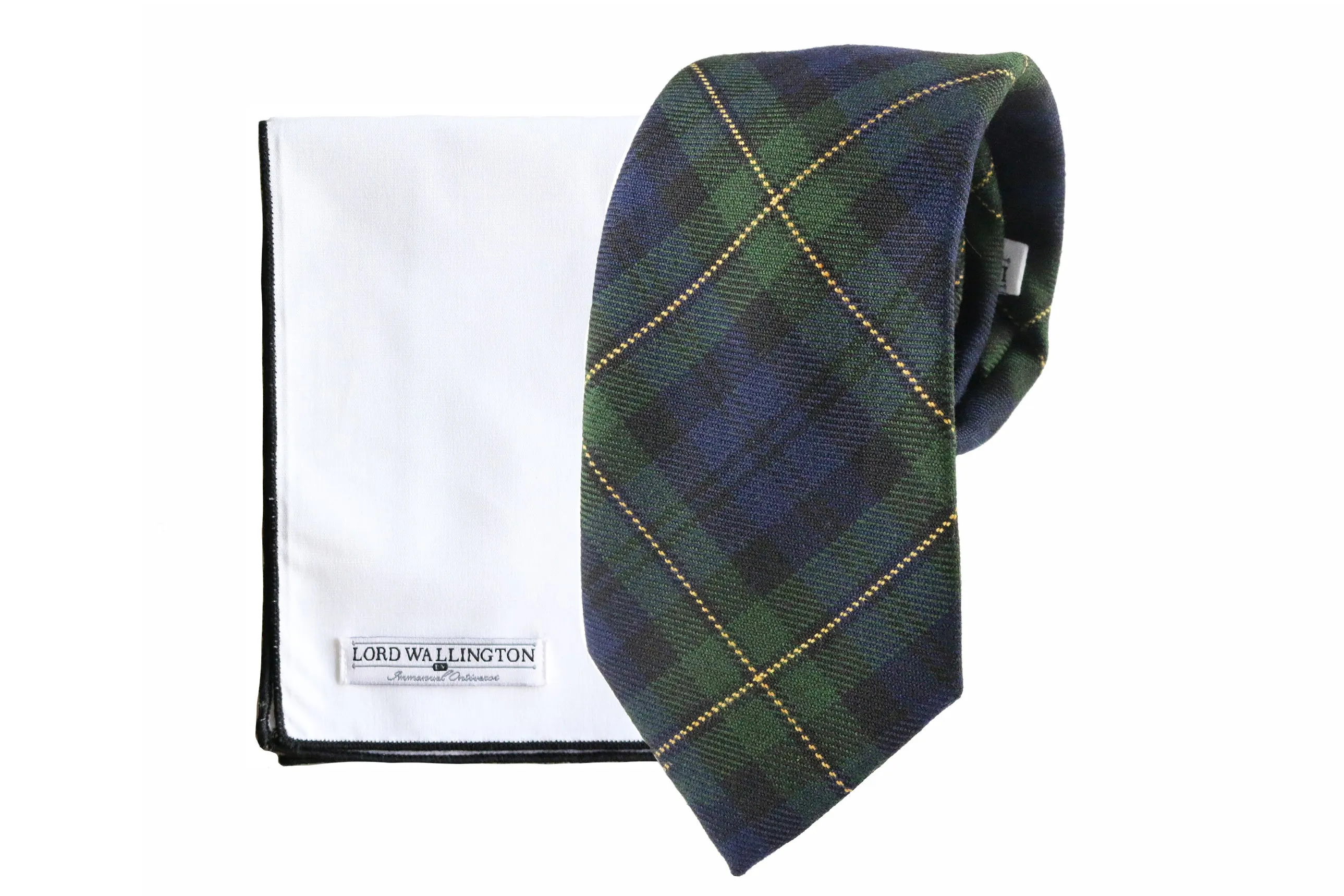 Wool Tartan Tie & Square Set