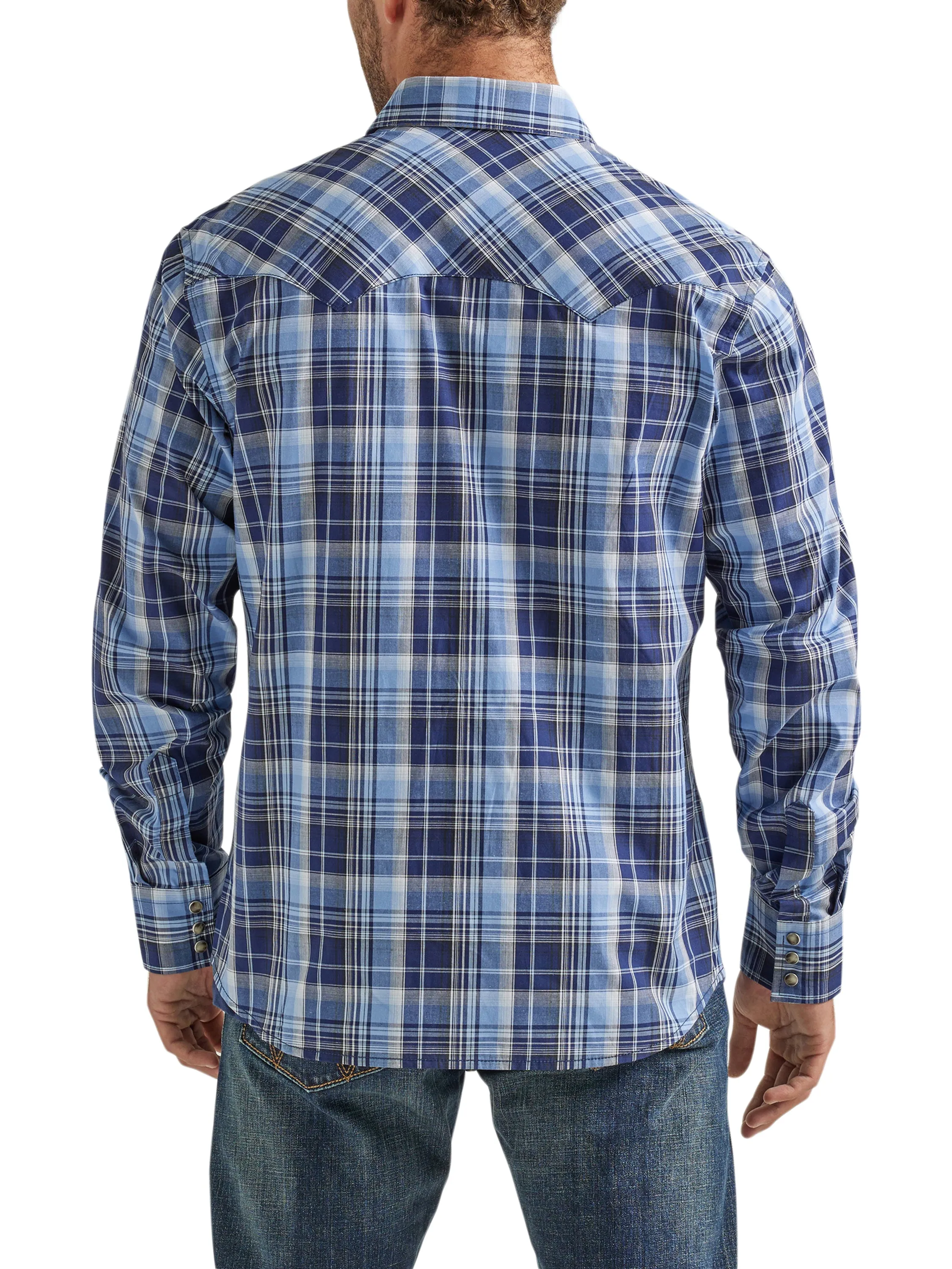 Wrangler Men's Retro Modern Fit Long Sleeve Snap Shirt