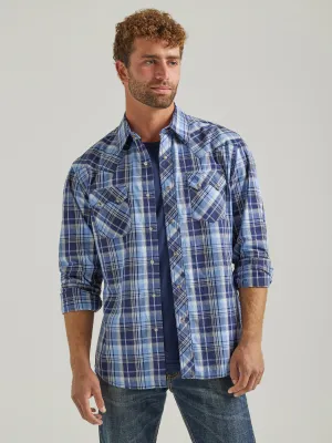 Wrangler Men's Retro Modern Fit Long Sleeve Snap Shirt