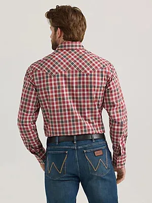 Wrangler Retro Long Sleeve Sawtooth Snap Pocket Western Shirt