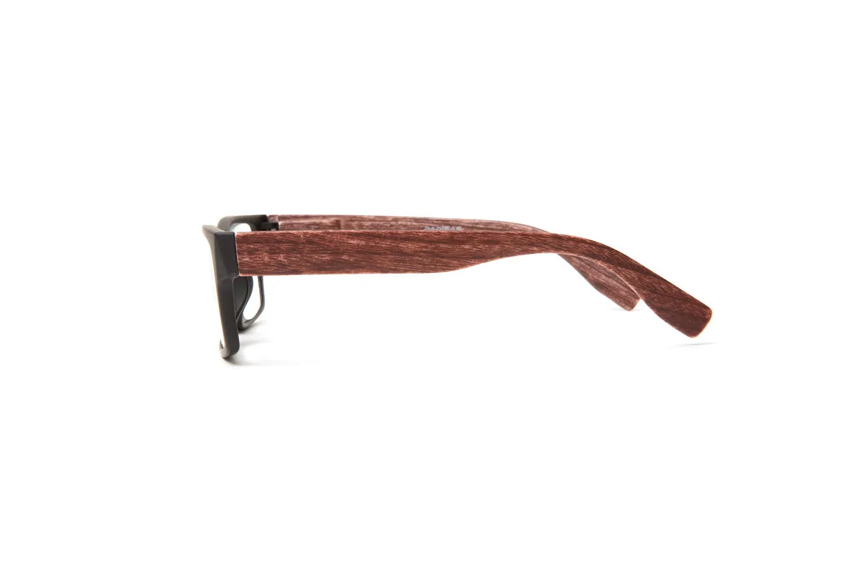 Wynwood Matte Black/ Dark Wood Grain Reading Glasses